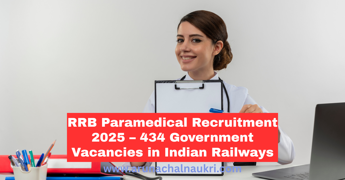 RRB CEN 03/2025: 434 Paramedical Posts Announced | Apply Online Now